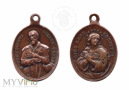 Medalik św. Benedykt Józef Labre