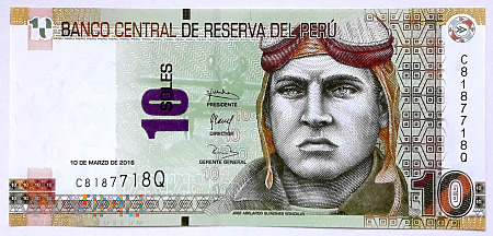 Duże zdjęcie Peru 10 soles 2016