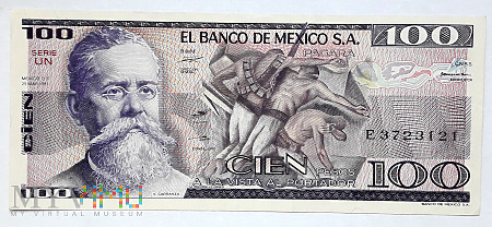 Duże zdjęcie Meksyk 100 pesos 1982