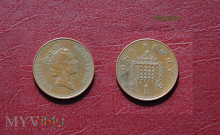 Moneta brytyjska: 1 penny 1993