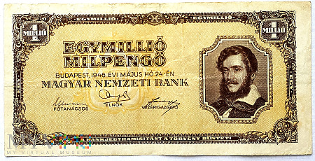 Węgry 1 000 000 000 000 pengo 1946