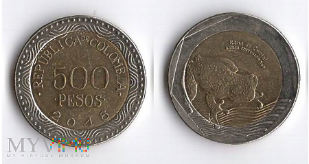 500 PESOS 2016 - KOLUMBIA