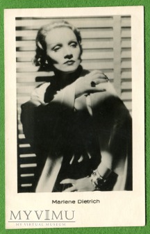 Marlene Dietrich Łotwa Pocztówka fotografia