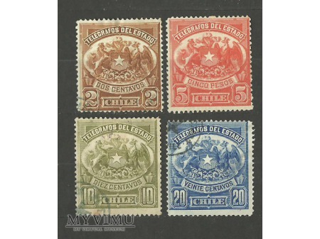 Duże zdjęcie Chile znaczki telegraficzne.