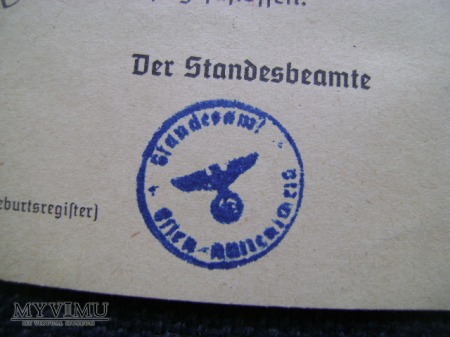 dokument niemiecki