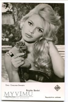 Brigitte Bardot Niemcy UFA Postcard Pocztówka