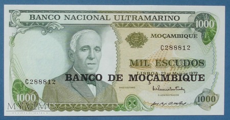 Duże zdjęcie 1000 escudos 1976 r - Mozambik