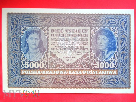 5000 marek polskich 1920 rok