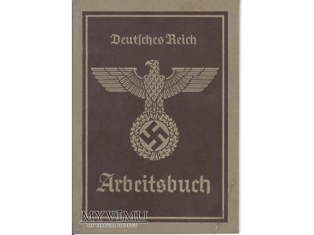 Duże zdjęcie Arbeitsbuch Deutsches Reich 1940