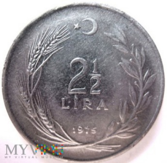 2½ liry, 1975 r. Turcja