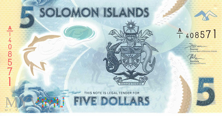 Wyspy Salomona - 5 dolarów (2019)
