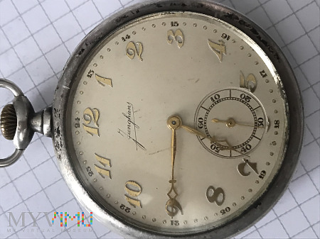 Duże zdjęcie zegarek kieszonkowy Junghans Borsig 1931 srebro800