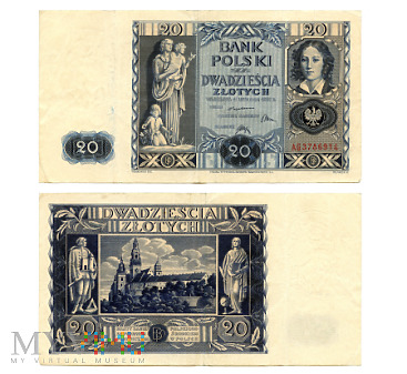 Duże zdjęcie 20 złotych 1936 (AG3786914)