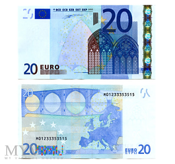 Duże zdjęcie 20 Euro 2002 (M01233353515) Duisenberg