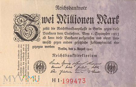 Duże zdjęcie Niemcy - 2 000 000 marek (1923)
