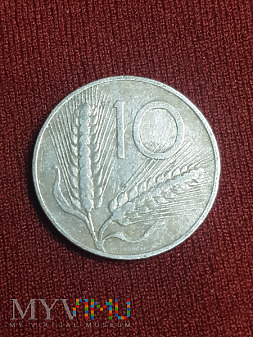 Włochy- 10 lirów 1953 r.