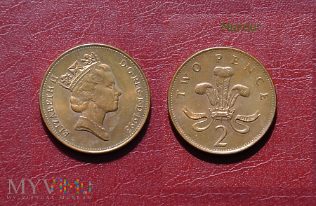 Moneta brytyjska: 2 pence 1993-94