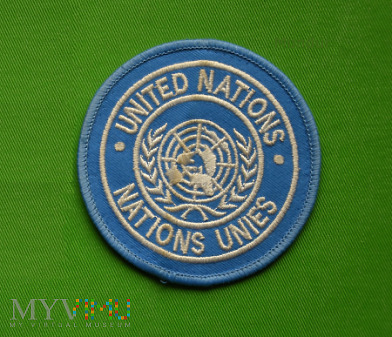 Duże zdjęcie Oznaka UNITED NATIONS/NATIONS UNIES