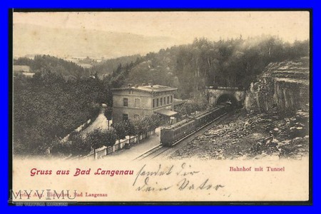 DŁUGOPOLE ZDRÓJ Bad Langenau , Dworzec kolejowy