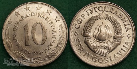 Jugosławia, 10 DINARÓW 1978