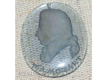 Duże zdjęcie Szklany medalion WHW Wolfgang Amadeus Mozart