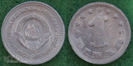Jugosławia, 1 DINAR 1963