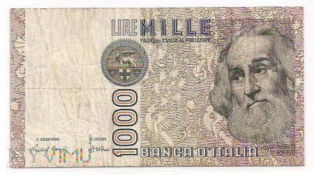 Duże zdjęcie Włochy.12.Aw.1000 lire.1982.P-109a