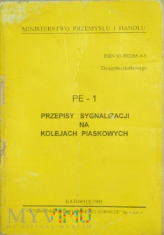 1995 - PE-1 Przepisy sygnalizacji na kol. piask.