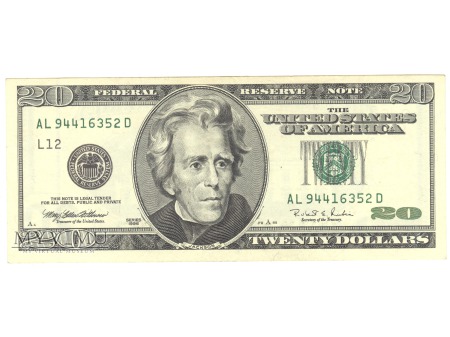 20 USD 1996 FEDERAL RESERVE NOTE