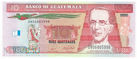 Gwatemala - 10 quetzali (2008)