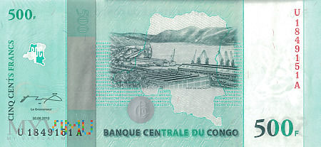 D.R. Konga - 500 franków (2010)