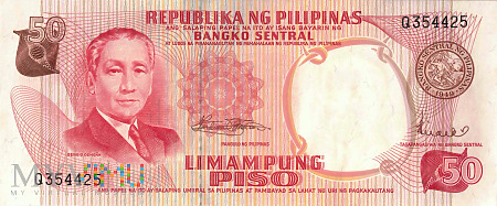 Filipiny - 50 pesos (1969)