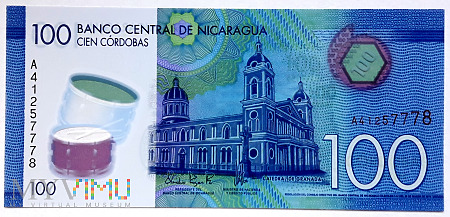 Nikaragua 100 cordobas 2014