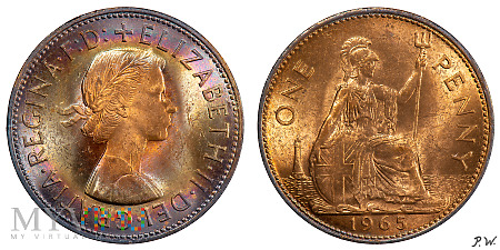 Wielka Brytania - 1965 - one penny
