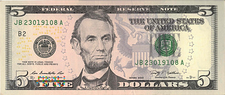 Stany Zjednoczone - 5 dolarów (2009)