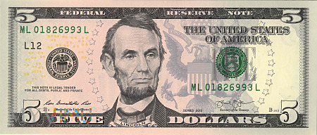 Stany Zjednoczone - 5 dolarów (2013)
