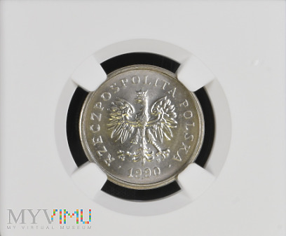 1 złoty 1990- NGC MS66