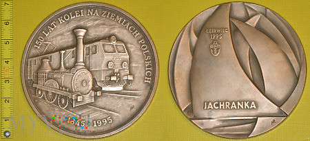 Medal kolejowy 150 lat kolei w Polsce