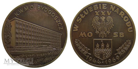 XXV lat MO-SB Bydgoszcz medal 1969
