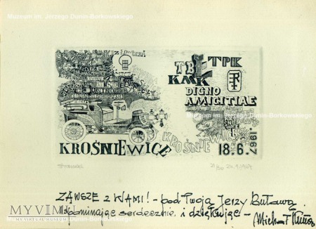 Jan Stanecki, Ekslibris, 1967 r., staloryt, papier