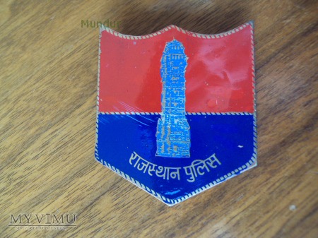 Duże zdjęcie Indyjska odznaka - Rajasthan Police