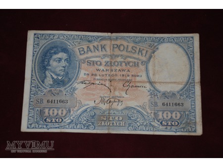 100 złotych,1919. Polska