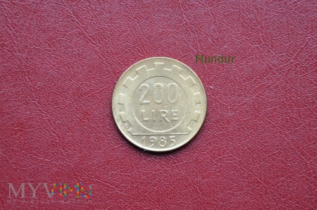 Duże zdjęcie Moneta włoska: 200 lire