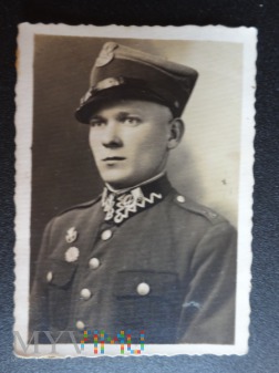 Zdjęcie żołnierza - na pamiątkę- lata 30-ste.