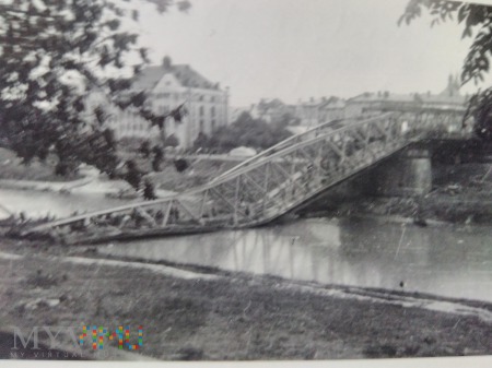 zniszczony most w Przemyślu 1939