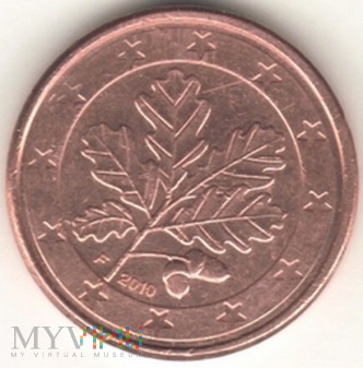 1 EURO CENT 2010 F