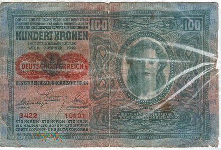 AUSTRIA 100 KORON 1912