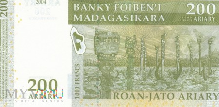 MADAGASKAR 200 ARIARY 2004