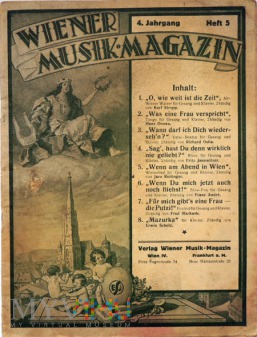 Wiener Musik-Magazin. 4. Jahrgang. Heft 5