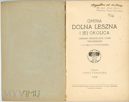 Gmina Dolna Leszna i jej okolice - książka 1928